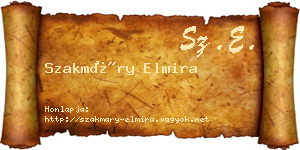Szakmáry Elmira névjegykártya